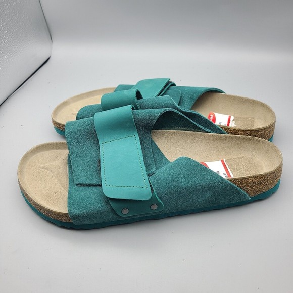 Birkenstock Kyoto Mens Slide Sandals teal comfort sz 11 44 new main image 6